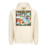Tofu Pride lgbtq love always wins peace gender symbol Premium Hoodie - BundleAndBundleShop