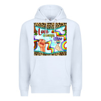 White Pride lgbtq love always wins peace gender symbol Premium Hoodie - BundleAndBundleShop