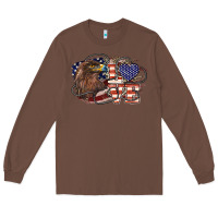 Chestnut Love America Eagle 4th of july Long Sleeve Tee - HowdyJamesFarm
