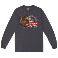 Smoke Love America Eagle 4th of july Long Sleeve Tee - HowdyJamesFarm