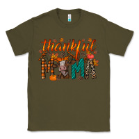 Army Green thankful mama cow Classic Tee - RacoonDesign