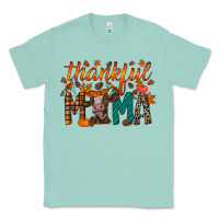 Seafoam thankful mama cow Classic Tee - RacoonDesign