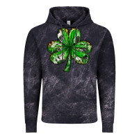 Cloud Black shamrock with leopard and cowhide Vintage Hoodie - NancyCooperArtShop