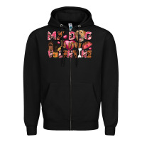 Black my dog is my valentine Zipper Hoodie - FaDigitalArtStudio