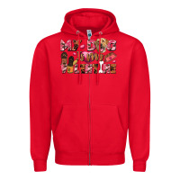 Red my dog is my valentine Zipper Hoodie - FaDigitalArtStudio