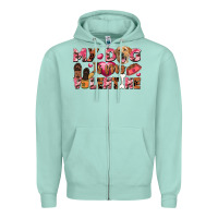 Seafoam my dog is my valentine Zipper Hoodie - FaDigitalArtStudio