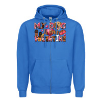 True Royal my dog is my valentine Zipper Hoodie - FaDigitalArtStudio