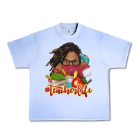 Grape Ice afro woman teacher life Urban Heavy Tee - NancyCooperArtShop