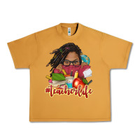 Peanut Butter afro woman teacher life Urban Heavy Tee - NancyCooperArtShop