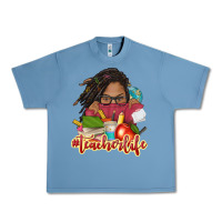 Pebble Blue afro woman teacher life Urban Heavy Tee - NancyCooperArtShop