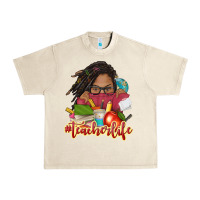 Sandshell afro woman teacher life Urban Heavy Tee - NancyCooperArtShop