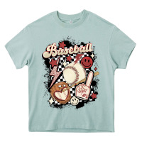 Arona checkered retro baseball Heavy Core Tee - MaliasSmallBusiness
