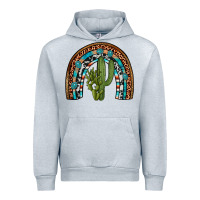 Heather Grey revize cactus gemstone rainbow Urban Hoodie - Artiststas