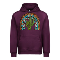 Mauve Wine revize cactus gemstone rainbow Urban Hoodie - Artiststas