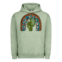 Pigment Oil Green revize cactus gemstone rainbow Urban Hoodie - Artiststas