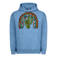 Pigment Pebble Blue revize cactus gemstone rainbow Urban Hoodie - Artiststas