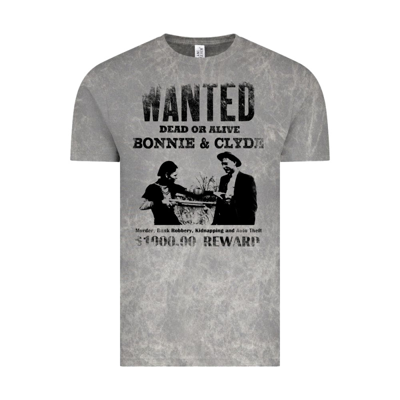 Wanted Bonnie And Clyde, Distressed Vintage Tee by lanVoArt | Teevron