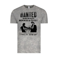 Cloud Rock wanted bonnie and clyde, distressed Vintage Tee - lanVoArt