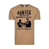 Vintage Coffee wanted bonnie and clyde, distressed Vintage Tee - lanVoArt