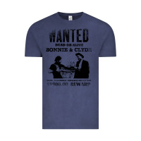 Vintage Denim wanted bonnie and clyde, distressed Vintage Tee - lanVoArt