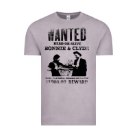 Vintage Zinc wanted bonnie and clyde, distressed Vintage Tee - lanVoArt