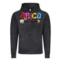 Vintage Black abcd back to school Vintage Hoodie - NancyCooperArtShop