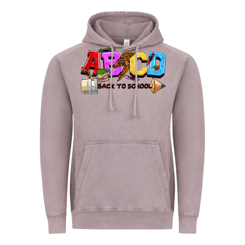 Abcd Back To School Vintage Hoodie by NancyCooperArtShop | Teevron