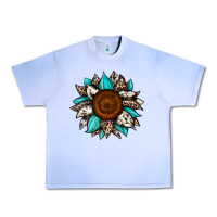 Grape Ice sunflower cowhide Urban Heavy Tee - JahusDesignShop