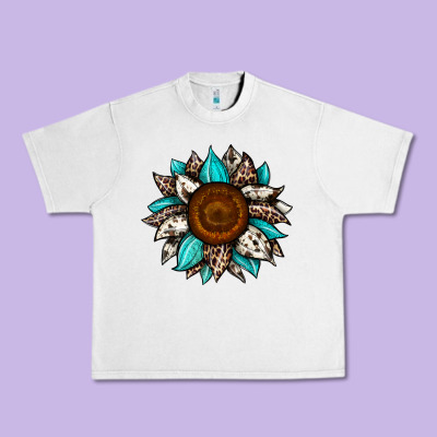 Sunflower Cowhide Urban Heavy Tee Designed By Jahusdesignshop