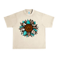Sandshell sunflower cowhide Urban Heavy Tee - JahusDesignShop