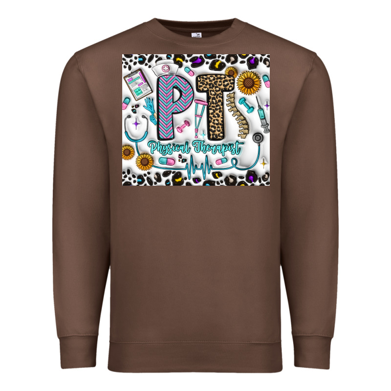 Pt Physical Therapist Premium Sweatshirt by CowhideDigitalArt | Teevron