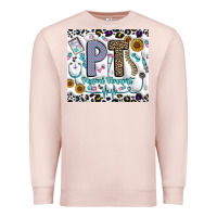Pale Pink pt physical therapist Premium Sweatshirt - CowhideDigitalArt