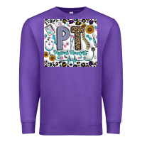 Purple pt physical therapist Premium Sweatshirt - CowhideDigitalArt