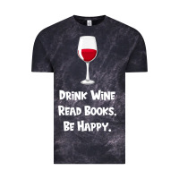 Cloud Black drink wine, read books, be happy Vintage Tee - Bettercallsaul