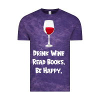 Cloud Purple drink wine, read books, be happy Vintage Tee - Bettercallsaul