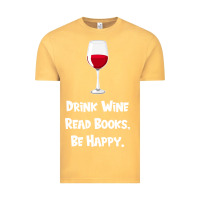 Vintage Mustard drink wine, read books, be happy Vintage Tee - Bettercallsaul