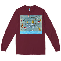 Burgundy master baiter Long Sleeve Tee - TumblerDesignByShophia