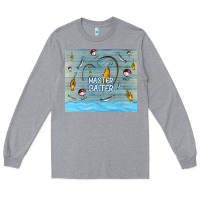 Heather Grey master baiter Long Sleeve Tee - TumblerDesignByShophia