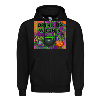 Black drink up witches tumbler Zipper Hoodie - BundleAndBundleShop