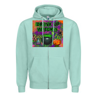 Drink Up Witches Tumbler Zipper Hoodie | Teevron