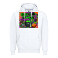 White drink up witches tumbler Zipper Hoodie - BundleAndBundleShop