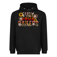 Black Busy Raising Ballers Heavyweight Hoodie - CowhideDigitalArt