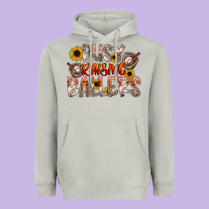 Busy Raising Ballers Heavyweight Hoodie Designed By Cowhidedigitalart