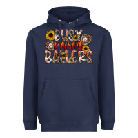 Navy Busy Raising Ballers Heavyweight Hoodie - CowhideDigitalArt