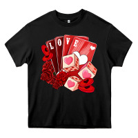 Black valentines day feeling lucky Heavy Core Tee - NancyCooperArtShop