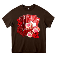 Chocolate Brown valentines day feeling lucky Heavy Core Tee - NancyCooperArtShop