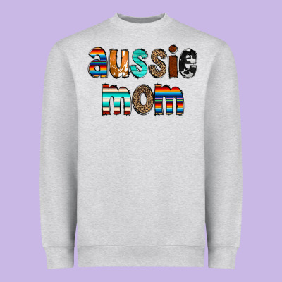 Aussie Mom Heavyweight Sweatshirt Designed By Cowcowdesign