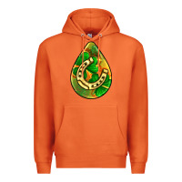 Carrot st.patrick's teardrop earrings Premium Hoodie - FaDigitalArtStudio