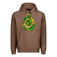 Chestnut st.patrick's teardrop earrings Premium Hoodie - FaDigitalArtStudio