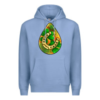 Colony Blue st.patrick's teardrop earrings Premium Hoodie - FaDigitalArtStudio